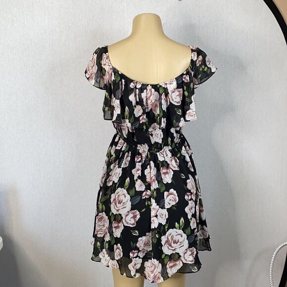 Lucy Paris Floral Off Shoulder Mini Dress New! Med - Picture 4 of 11